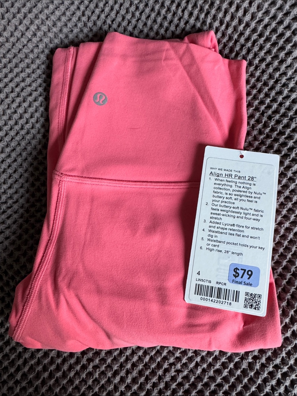 lululemon athletica Align HR Leggings in Coral Pink